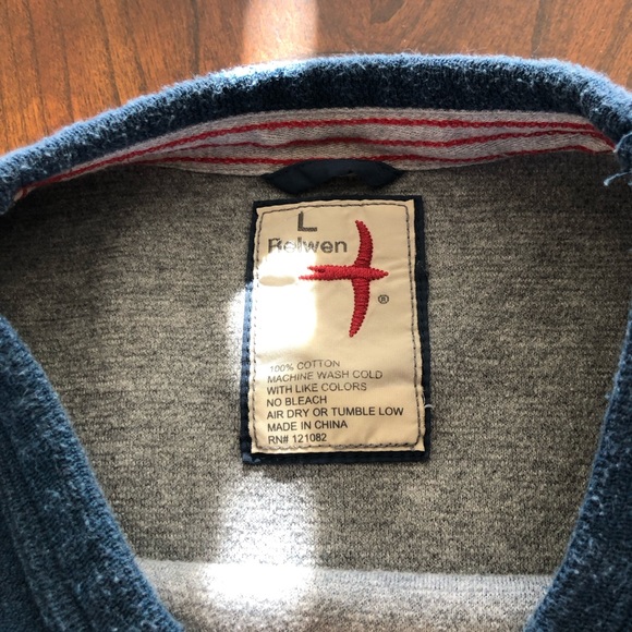 Relwen Micro Waffle Crew Neck Sweater - L - Picture 3 of 6